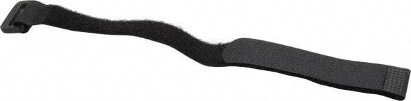 SpeedTech - 12" Long Black Nylon Hook & Loop Strap - 50 Lb Tensile Strength - Makers Industrial Supply