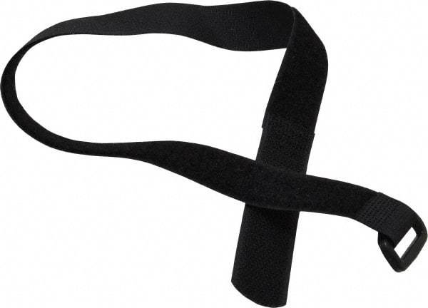 SpeedTech - 18" Long Black Nylon Hook & Loop Strap - 50 Lb Tensile Strength - Makers Industrial Supply