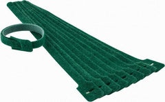 SpeedTech - 13" Long Green Nylon & Polyethylene Mountable Cable Tie - 40 Lb Tensile Strength, 3-1/4" Max Bundle Diam - Makers Industrial Supply