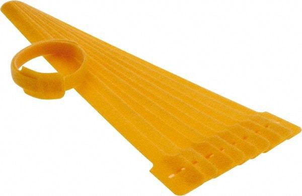 SpeedTech - 13" Long Yellow Nylon & Polyethylene Mountable Cable Tie - 40 Lb Tensile Strength, 3-1/4" Max Bundle Diam - Makers Industrial Supply