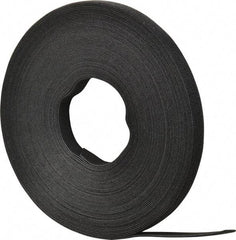 SpeedTech - 75' Long Black Nylon & Polyethylene Hook & Loop Strap - 50 Lb Tensile Strength - Makers Industrial Supply