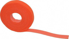 SpeedTech - 15' Long Orange Nylon & Polyethylene Hook & Loop Strap - 50 Lb Tensile Strength - Makers Industrial Supply