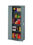 36"W x 18"D x 78"H Storage Cabinet, Welded Set Up, with 4 Adj. Shelves, Levelers, - Makers Industrial Supply