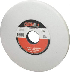 Camel Grinding Wheels - 7" Diam x 1-1/4" Hole x 1/2" Thick, K Hardness, 46 Grit Surface Grinding Wheel - Aluminum Oxide, Type 1, Coarse Grade, 3,760 Max RPM, Vitrified Bond, No Recess - Makers Industrial Supply