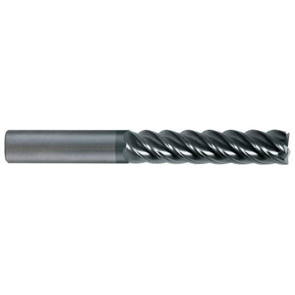 SGS - 5/8" Diam 5 Flute Solid Carbide 0.06" Corner Radius End Mill - Makers Industrial Supply