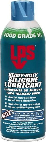 LPS - 16 oz Aerosol Silicone Spray Lubricant - Food Grade - Makers Industrial Supply