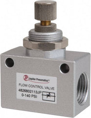 PRO-SOURCE - 1/2" NPT Inline Flow Control Valve - 0 to 140.78 psi & Aluminum Alloy Material - Makers Industrial Supply