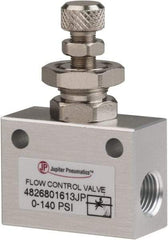 PRO-SOURCE - 1/8" NPT Inline Flow Control Valve - 0 to 140.78 psi & Aluminum Alloy Material - Makers Industrial Supply