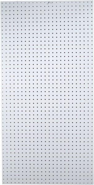 Triton - 48" Wide x 96" High Peg Board Storage Board - 1 Panel, Polypropylene, White - Makers Industrial Supply