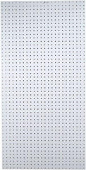 Triton - 48" Wide x 96" High Peg Board Storage Board - 1 Panel, Polypropylene, White - Makers Industrial Supply