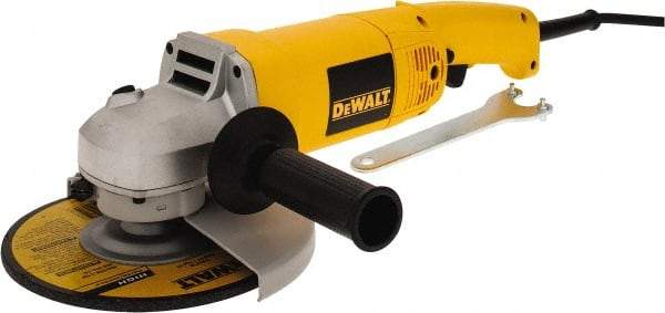 DeWALT - 7" Wheel Diam, 8,000 RPM, Corded Angle & Disc Grinder - 5/8-11 Spindle, 120 Volts, 13 Amps - Makers Industrial Supply