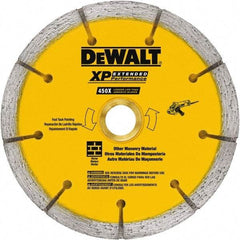 DeWALT - 6" Diam, 7/8" Arbor Hole Diam, Wet & Dry Cut Saw Blade - Diamond-Tipped, Standard Round Arbor - Makers Industrial Supply