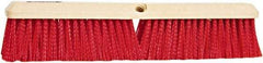 PRO-SOURCE - 24" General Purpose Polypropylene Push Broom - 3" Bristle Length, Plastic Block, Threaded Handle Connection, Handle Sold Separately - Makers Industrial Supply