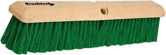 PRO-SOURCE - 24" General Purpose Polypropylene Push Broom - 3" Bristle Length, Plastic Block, Threaded Handle Connection, Handle Sold Separately - Makers Industrial Supply