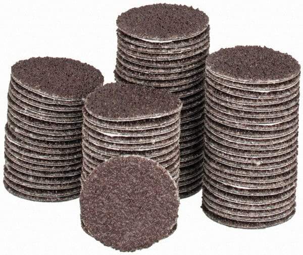 Tru-Maxx - 3/4" Diam, 80 Grit Aluminum Oxide Adhesive PSA Disc - Medium Grade, X Weighted Cloth Backing, For Right Angle/Vertical Shaft Portable Grinders - Makers Industrial Supply