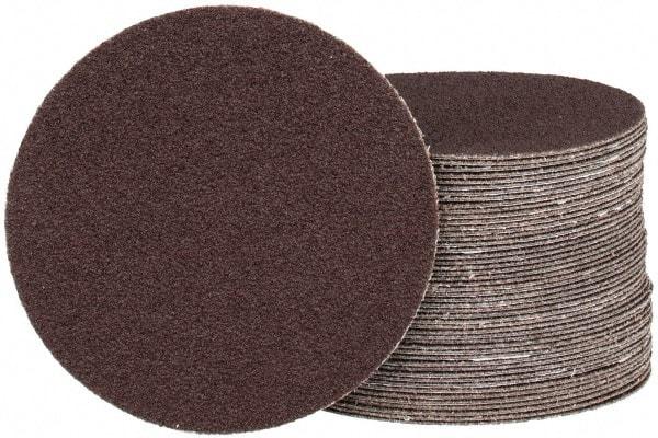 Tru-Maxx - 4" Diam, 80 Grit Aluminum Oxide Adhesive PSA Disc - Medium Grade, X Weighted Cloth Backing, For Right Angle/Vertical Shaft Portable Grinders - Makers Industrial Supply