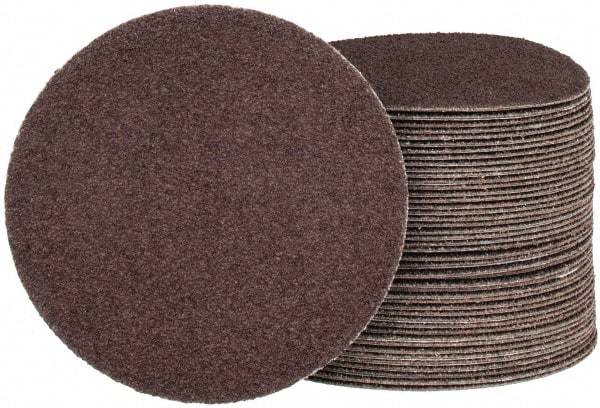 Tru-Maxx - 4" Diam, 60 Grit Aluminum Oxide Adhesive PSA Disc - Medium Grade, X Weighted Cloth Backing, For Right Angle/Vertical Shaft Portable Grinders - Makers Industrial Supply