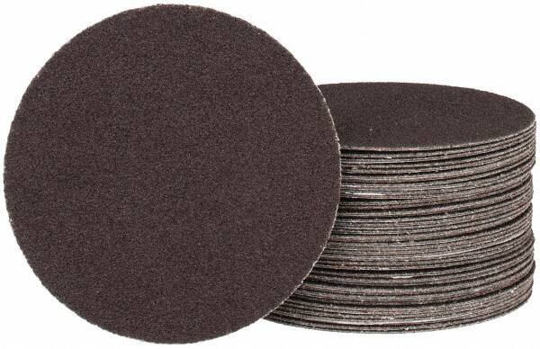 Tru-Maxx - 4" Diam, 100 Grit Aluminum Oxide Adhesive PSA Disc - Fine Grade, X Weighted Cloth Backing, For Right Angle/Vertical Shaft Portable Grinders - Makers Industrial Supply