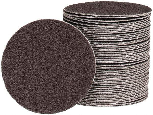 Tru-Maxx - 3" Diam, 80 Grit Aluminum Oxide Adhesive PSA Disc - Medium Grade, X Weighted Cloth Backing, For Right Angle/Vertical Shaft Portable Grinders - Makers Industrial Supply