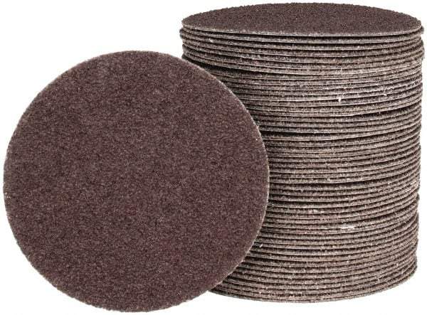 Tru-Maxx - 3" Diam, 60 Grit Aluminum Oxide Adhesive PSA Disc - Medium Grade, X Weighted Cloth Backing, For Right Angle/Vertical Shaft Portable Grinders - Makers Industrial Supply