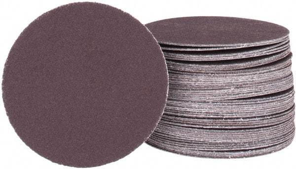 Tru-Maxx - 3" Diam, 320 Grit Aluminum Oxide Adhesive PSA Disc - Extra Fine Grade, X Weighted Cloth Backing, For Right Angle/Vertical Shaft Portable Grinders - Makers Industrial Supply