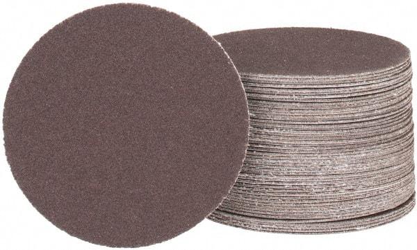 Tru-Maxx - 3" Diam, 180 Grit Aluminum Oxide Adhesive PSA Disc - Very Fine Grade, X Weighted Cloth Backing, For Right Angle/Vertical Shaft Portable Grinders - Makers Industrial Supply