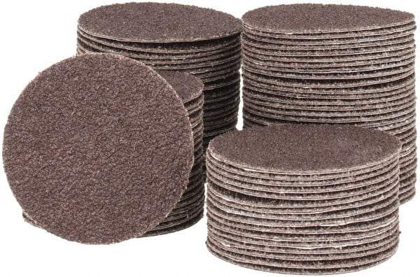 Tru-Maxx - 2" Diam, 50 Grit Aluminum Oxide Adhesive PSA Disc - Coarse Grade, X Weighted Cloth Backing, For Right Angle/Vertical Shaft Portable Grinders - Makers Industrial Supply