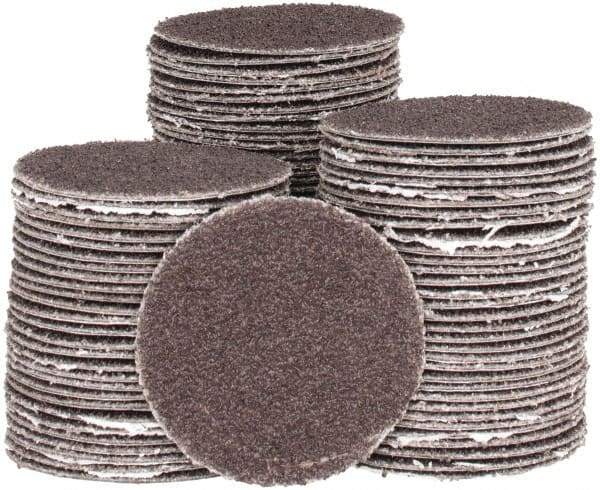 Tru-Maxx - 2" Diam, 40 Grit Aluminum Oxide Adhesive PSA Disc - Coarse Grade, X Weighted Cloth Backing, For Right Angle/Vertical Shaft Portable Grinders - Makers Industrial Supply