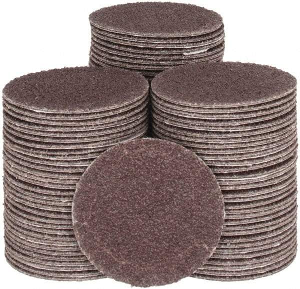 Tru-Maxx - 1-1/2" Diam, 80 Grit Aluminum Oxide Adhesive PSA Disc - Medium Grade, X Weighted Cloth Backing, For Right Angle/Vertical Shaft Portable Grinders - Makers Industrial Supply