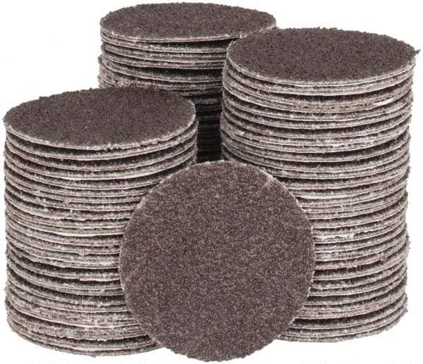 Tru-Maxx - 1-1/2" Diam, 60 Grit Aluminum Oxide Adhesive PSA Disc - Medium Grade, X Weighted Cloth Backing, For Right Angle/Vertical Shaft Portable Grinders - Makers Industrial Supply