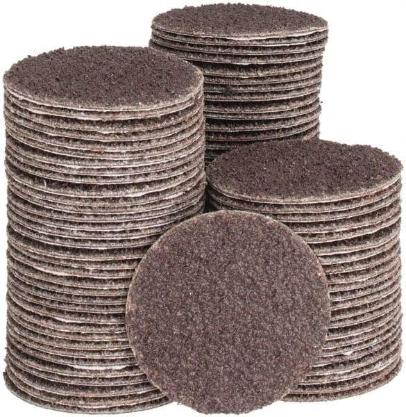 Tru-Maxx - 1-1/2" Diam, 40 Grit Aluminum Oxide Adhesive PSA Disc - Coarse Grade, X Weighted Cloth Backing, For Right Angle/Vertical Shaft Portable Grinders - Makers Industrial Supply