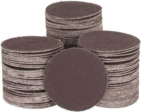 Tru-Maxx - 1-1/2" Diam, 320 Grit Aluminum Oxide Adhesive PSA Disc - Extra Fine Grade, X Weighted Cloth Backing, For Right Angle/Vertical Shaft Portable Grinders - Makers Industrial Supply