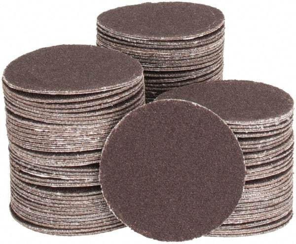 Tru-Maxx - 1-1/2" Diam, 180 Grit Aluminum Oxide Adhesive PSA Disc - Very Fine Grade, X Weighted Cloth Backing, For Right Angle/Vertical Shaft Portable Grinders - Makers Industrial Supply