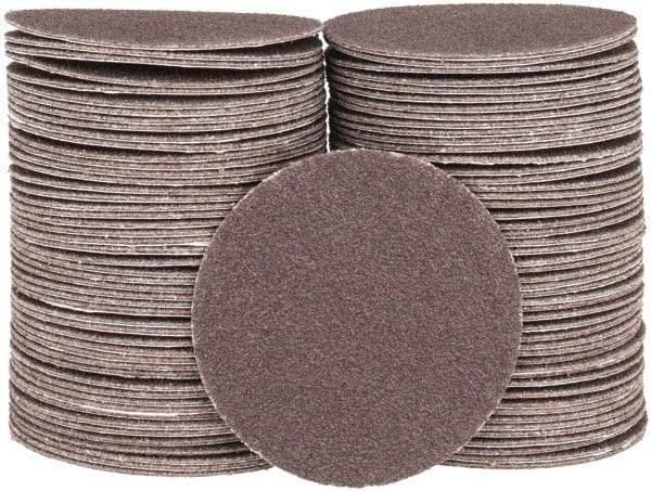 Tru-Maxx - 2" Diam, 120 Grit Aluminum Oxide Adhesive PSA Disc - Fine Grade, X Weighted Cloth Backing, For Right Angle/Vertical Shaft Portable Grinders - Makers Industrial Supply