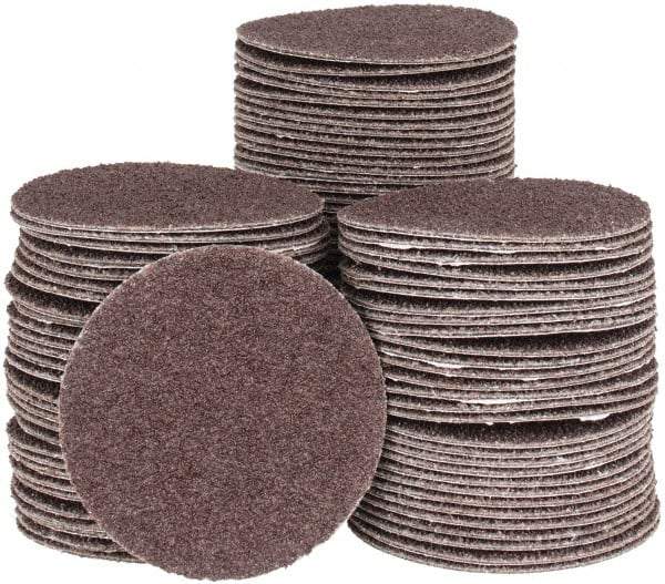 Tru-Maxx - 2" Diam, 60 Grit Aluminum Oxide Adhesive PSA Disc - Medium Grade, X Weighted Cloth Backing, For Right Angle/Vertical Shaft Portable Grinders - Makers Industrial Supply