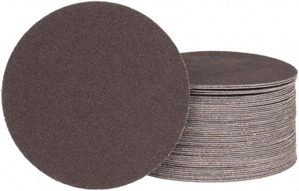 Tru-Maxx - 5" Diam, 100 Grit Aluminum Oxide Adhesive PSA Disc - Fine Grade, X Weighted Cloth Backing, For Dual-Action/Orbital Sanders, Right Angle/Vertical Shaft Portable Grinders - Makers Industrial Supply