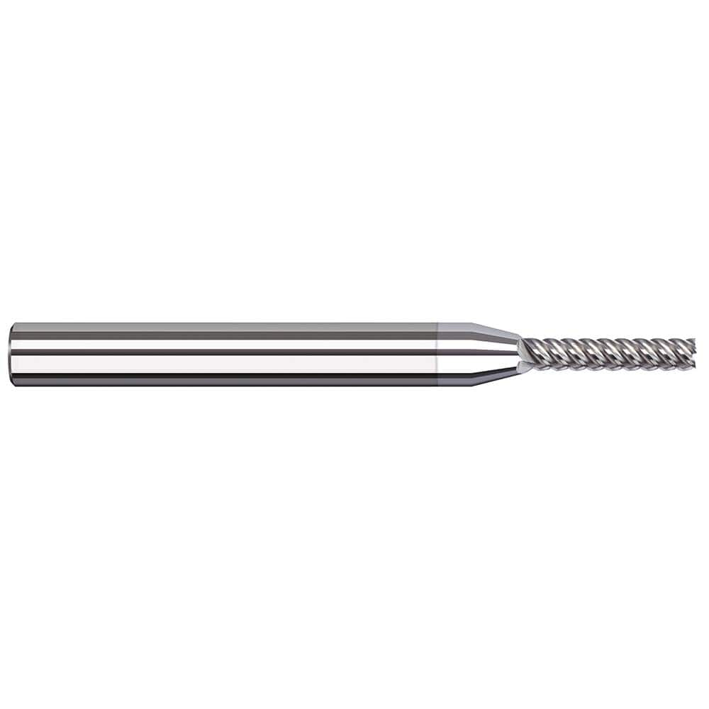 Harvey Tool - Square End Mills; Mill Diameter (mm): 0.80 ; Mill Diameter (Inch): 1/32 ; Mill Diameter (Decimal Inch): 0.0310 ; Length of Cut (Inch): 5/32 ; Length of Cut (Decimal Inch): 0.1560 ; Material: Solid Carbide - Exact Industrial Supply