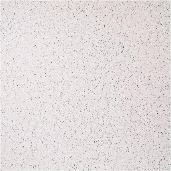 Genesis - 23-1/2" Long x 23-1/2" Wide x 0.1575" Thick, Vinyl Ceiling Tile - ASTM E-84 Specification, White - Makers Industrial Supply