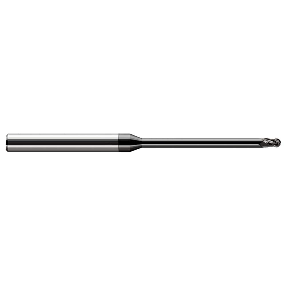 Harvey Tool - Ball End Mills; Mill Diameter (Inch): 5/64 ; Mill Diameter (Decimal Inch): 0.0780 ; Number of Flutes: 3 ; Length of Cut (Decimal Inch): 0.1170 ; Material: Solid Carbide ; Overall Length (Inch): 2-1/2 - Exact Industrial Supply