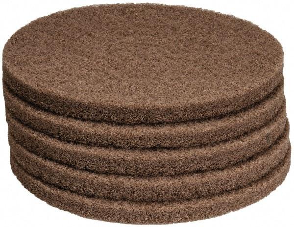 PRO-SOURCE - Polishing Pad - 14" Machine, Tan Pad, Polyester - Makers Industrial Supply