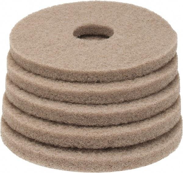 PRO-SOURCE - Polishing Pad - 13" Machine, Tan Pad, Polyester - Makers Industrial Supply