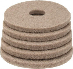 PRO-SOURCE - Polishing Pad - 13" Machine, Tan Pad, Polyester - Makers Industrial Supply