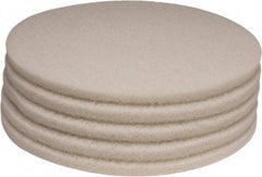 PRO-SOURCE - Polishing Pad - 20" Machine, White Pad, Polyester - Makers Industrial Supply