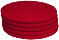 PRO-SOURCE - Polishing Pad - 19" Machine, Red Pad, Polyester - Makers Industrial Supply