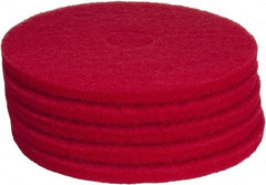 PRO-SOURCE - Polishing Pad - 17" Machine, Red Pad, Polyester - Makers Industrial Supply