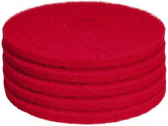 PRO-SOURCE - Polishing Pad - 15" Machine, Red Pad, Polyester - Makers Industrial Supply