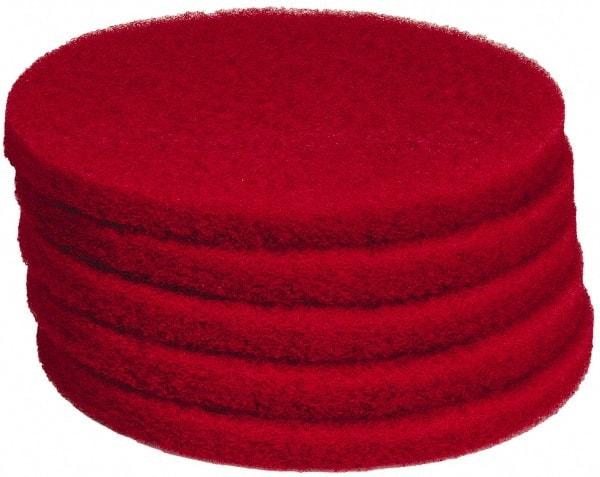 PRO-SOURCE - Polishing Pad - 13" Machine, Red Pad, Polyester - Makers Industrial Supply