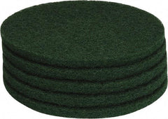 PRO-SOURCE - Stripping Pad - 17" Machine, Green Pad, Polyester - Makers Industrial Supply