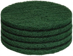 PRO-SOURCE - Stripping Pad - 14" Machine, Green Pad, Polyester - Makers Industrial Supply