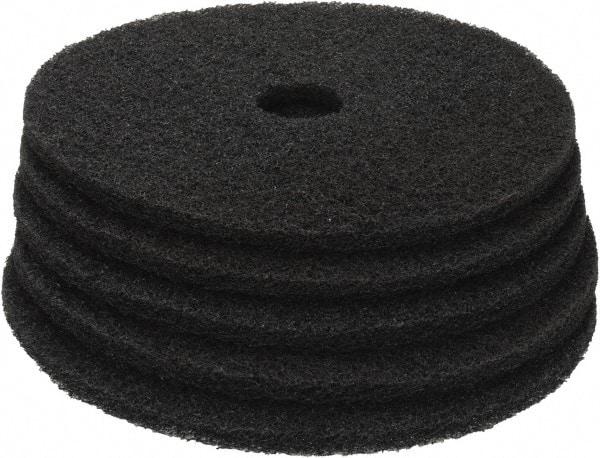 PRO-SOURCE - Stripping Pad - 20" Machine, Black Pad, Polyester - Makers Industrial Supply